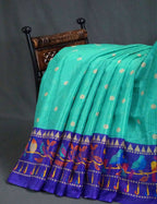 Sea Green Colored with Buttes Semi Silk Kota Saree By Gayathri Reddy Designer Studio