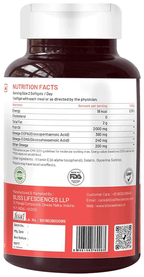 bliss welness heart health arctic fish oil high potency omega 3 softgel capsule