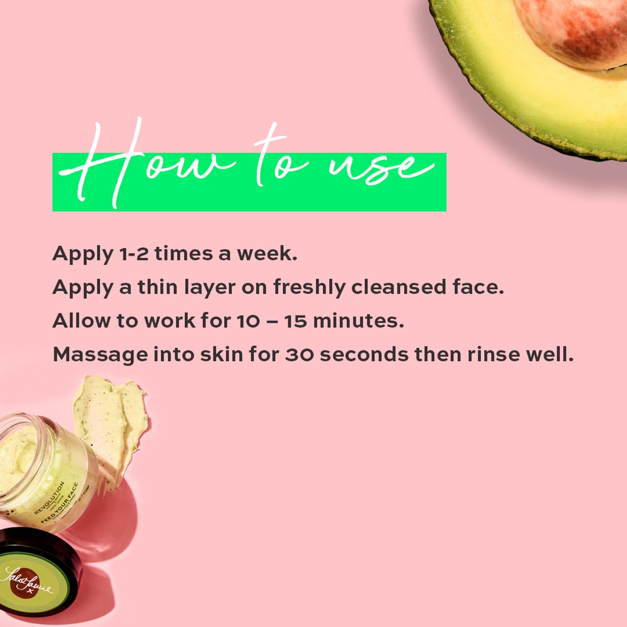 Makeup Revolution Skincare X Jake - Jamie Avocado Face Mask - Distacart