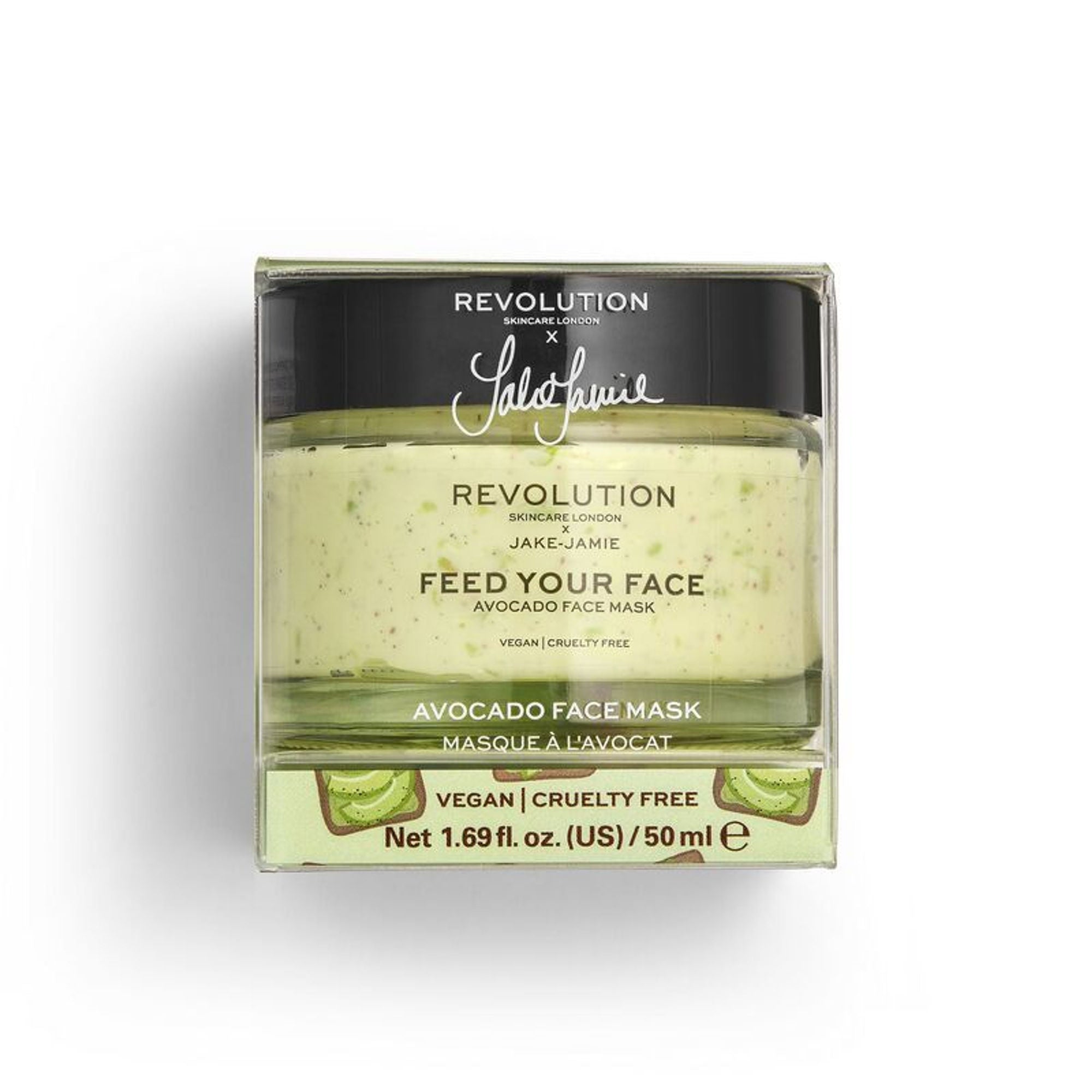 Makeup Revolution Skincare X Jake - Jamie Avocado Face Mask - Distacart