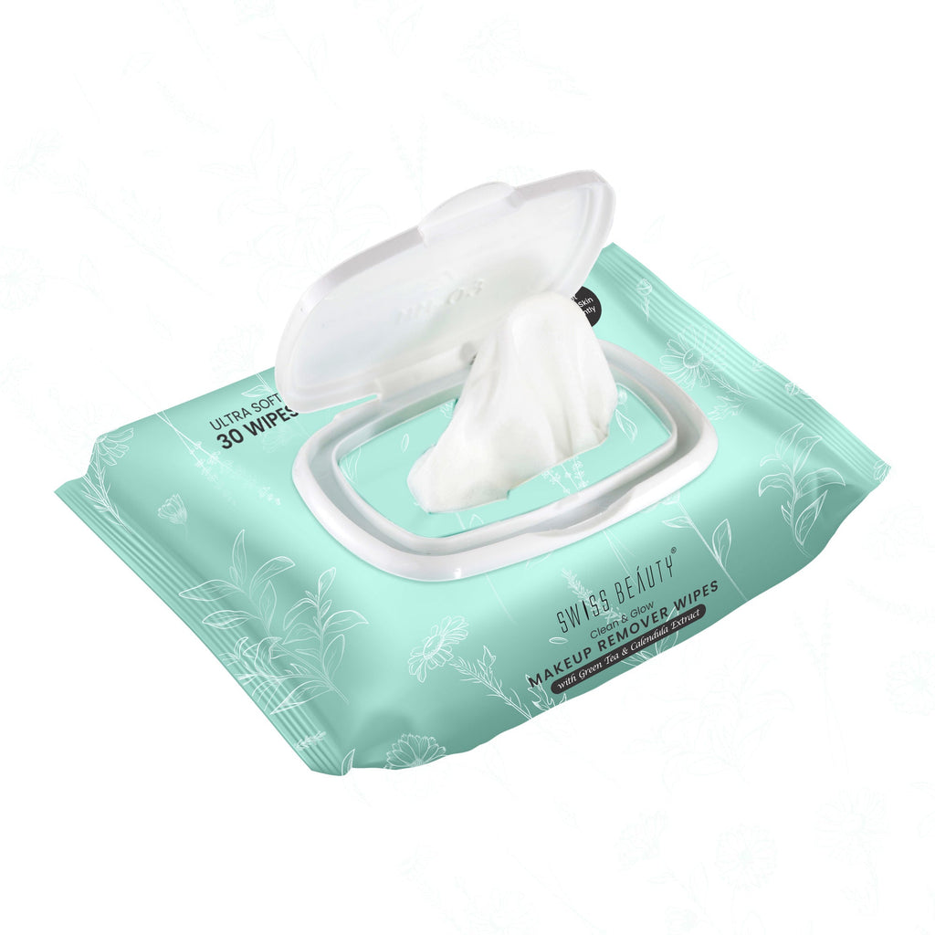 Swiss Beauty Clean And Glow Makeup Remover Wipes - Distacart