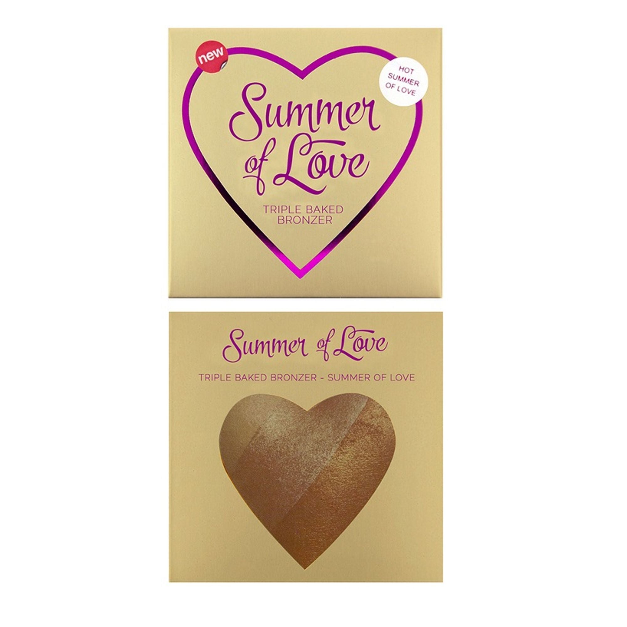 Makeup Revolution Blushing Hearts - Bronzer Hot Summer of love - Distacart