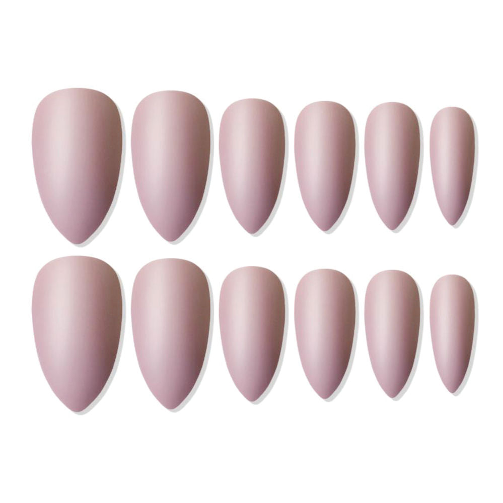 shills professional reusable press on nails sharp almond spn682