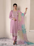 Anaita Purple Moonga Silk Stitched Suit with Embroidery Sequence Work - Distacart