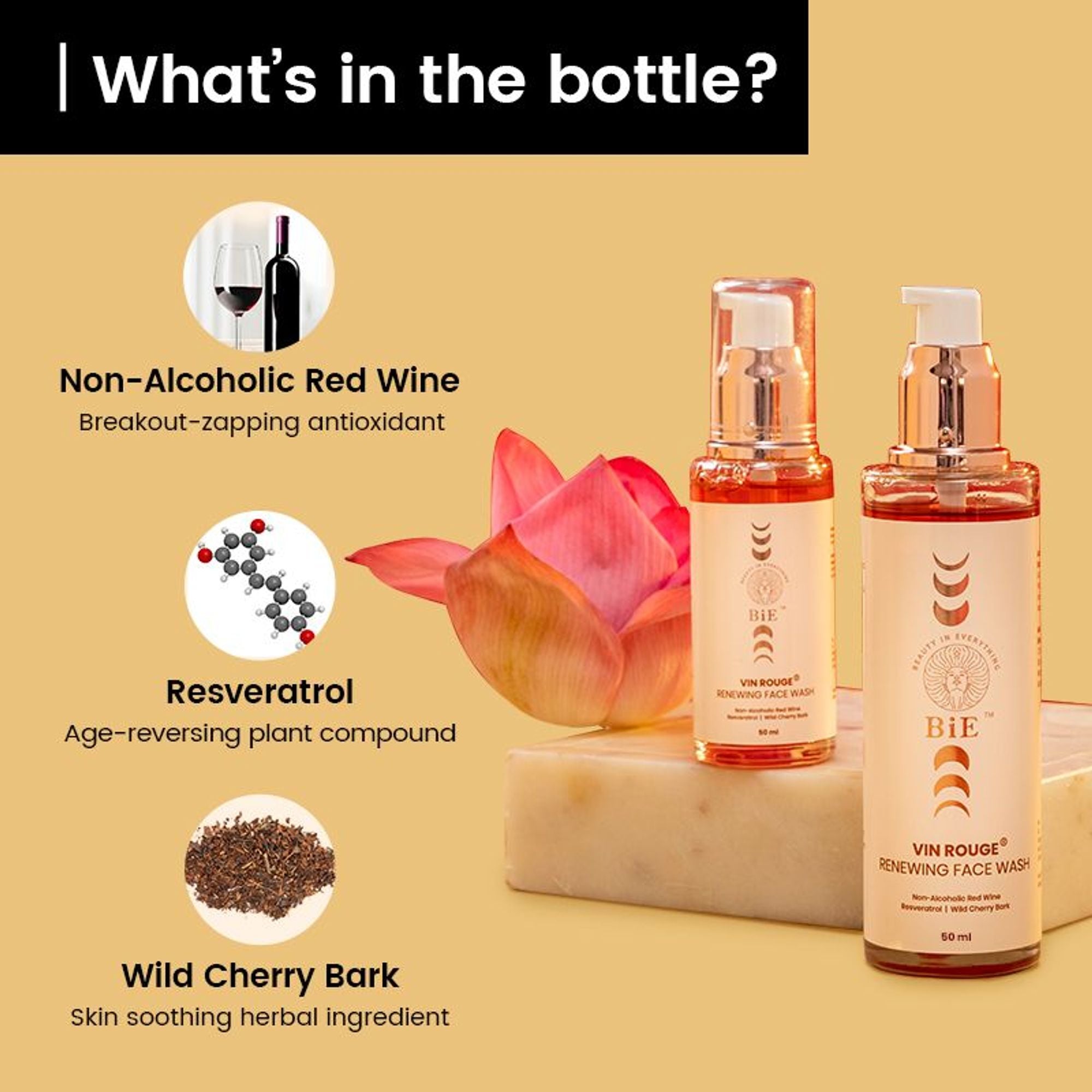 BiE Vin Rouge- Renewing Face Wash - Distacart