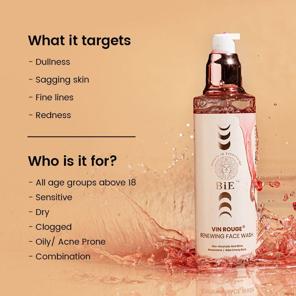 BiE Vin Rouge- Renewing Face Wash - Distacart