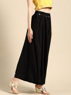 TAG 7 Women Flared Ethnic Palazzos