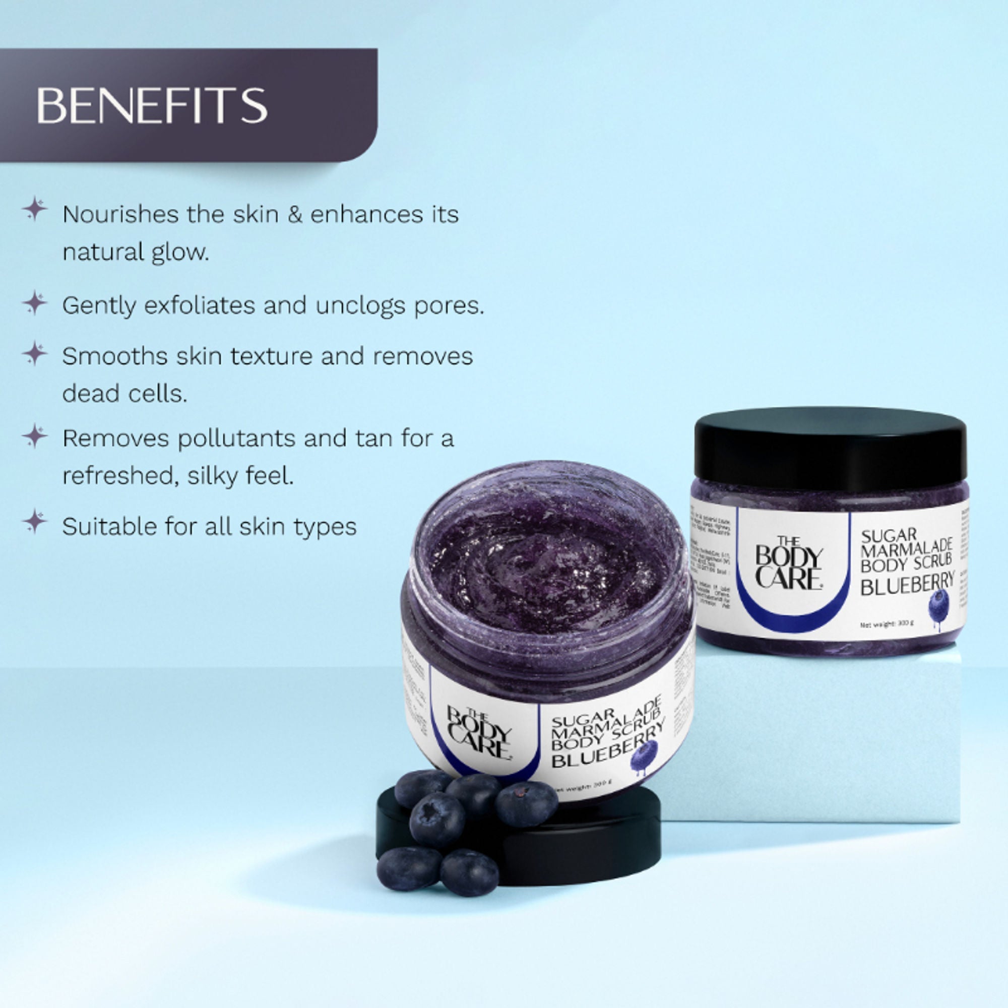 The Body Care Blueberry Marmalade Sugar Scrub