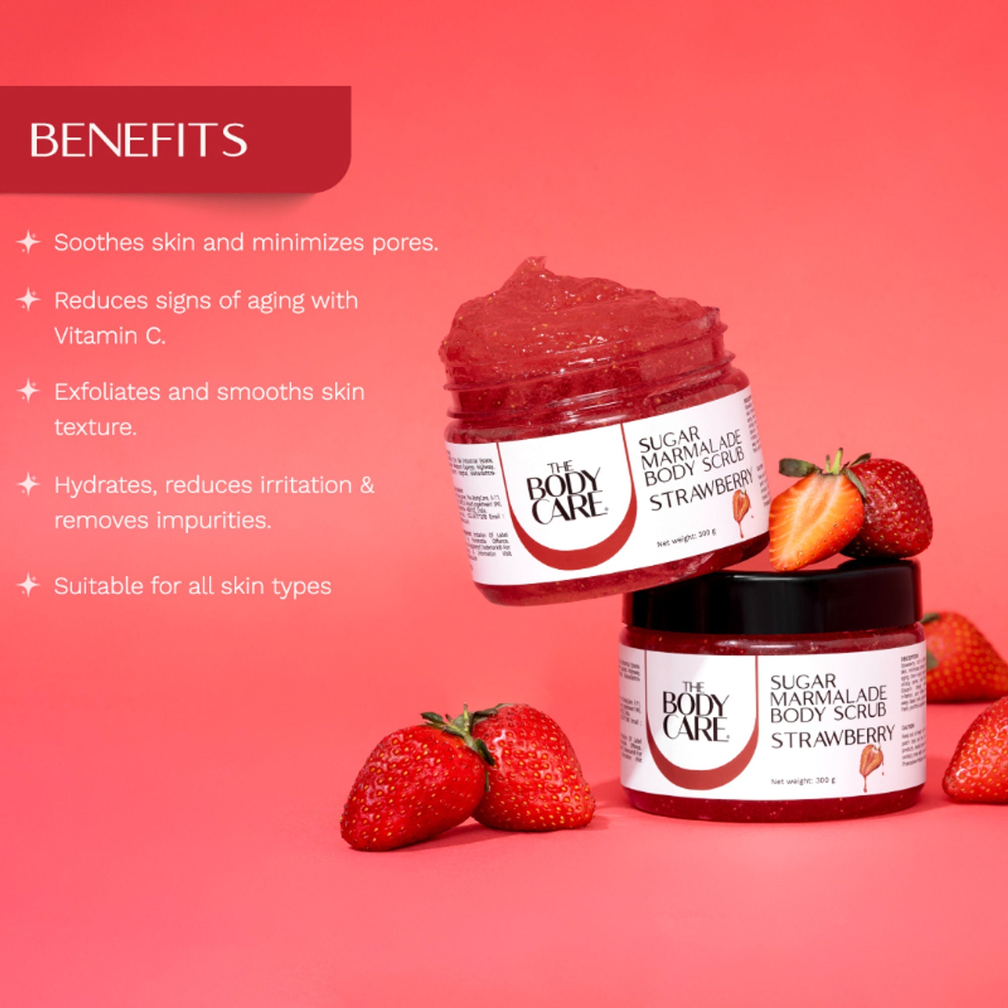 The Body Care Strawberry Marmalade Sugar Scrub