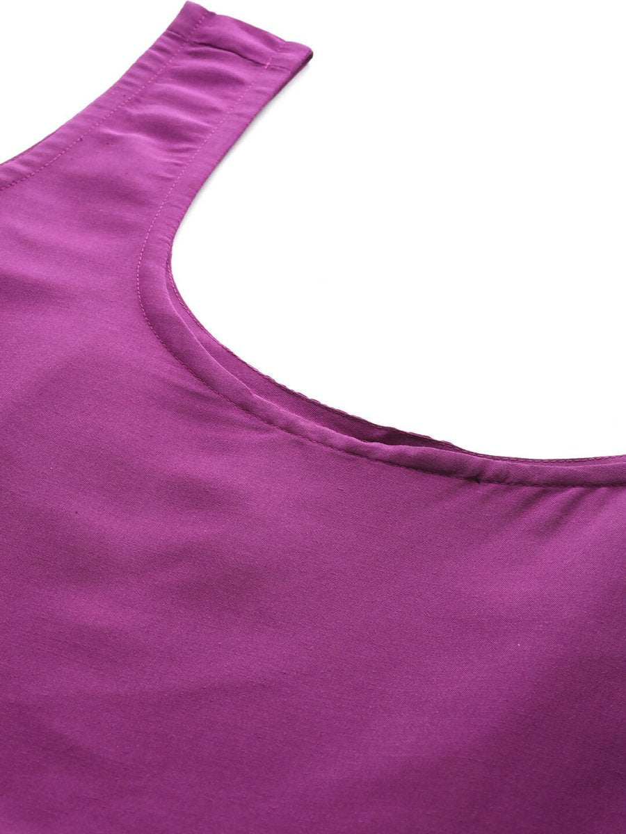 Ahalyaa Women's Traditional wear Ethnic Dress - Purple - Distacart