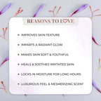 Just Herbs Saffron + Malai Nourishing Body Milk Lotion