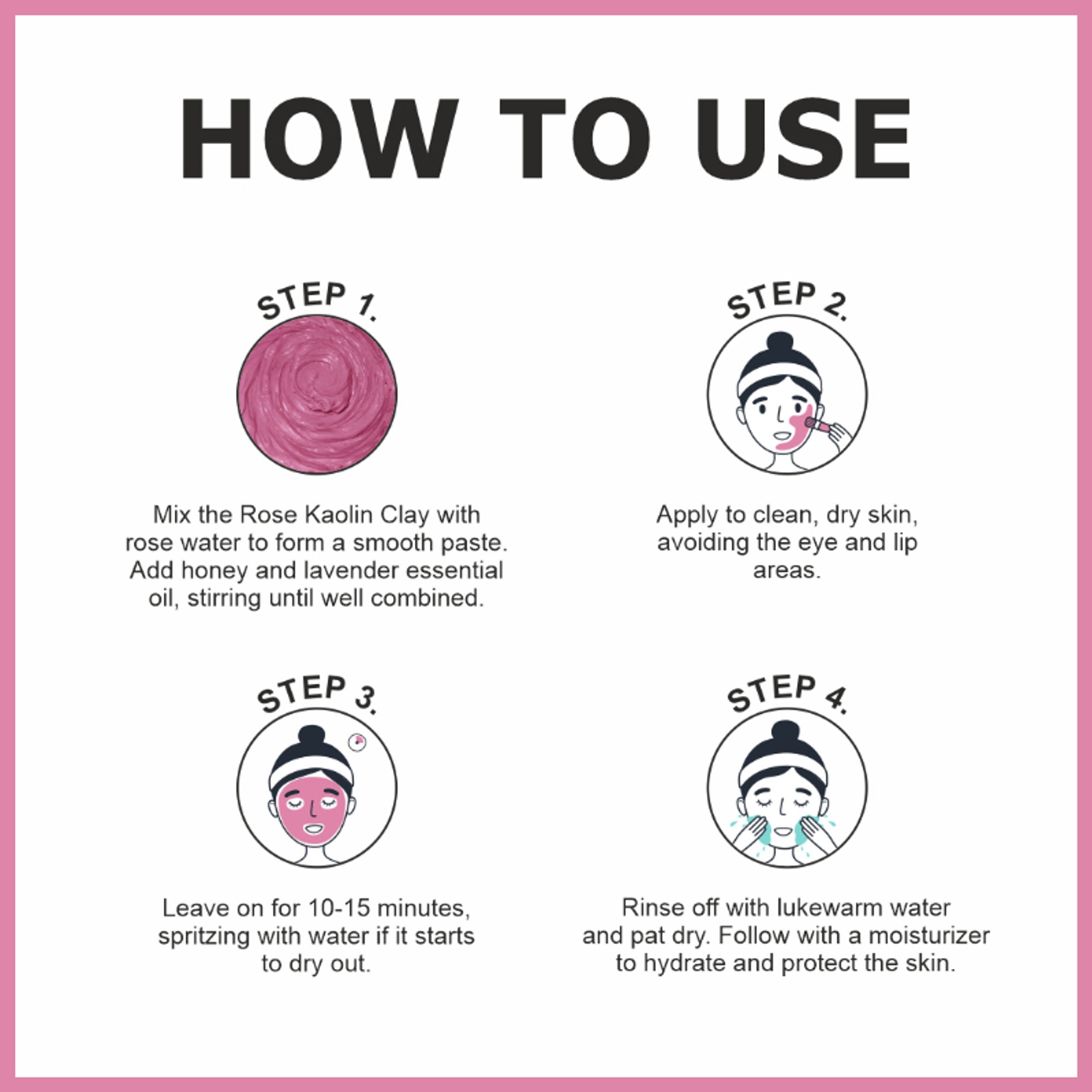 She Essentials Rose Kaolin Clay For Gentle Cleansing