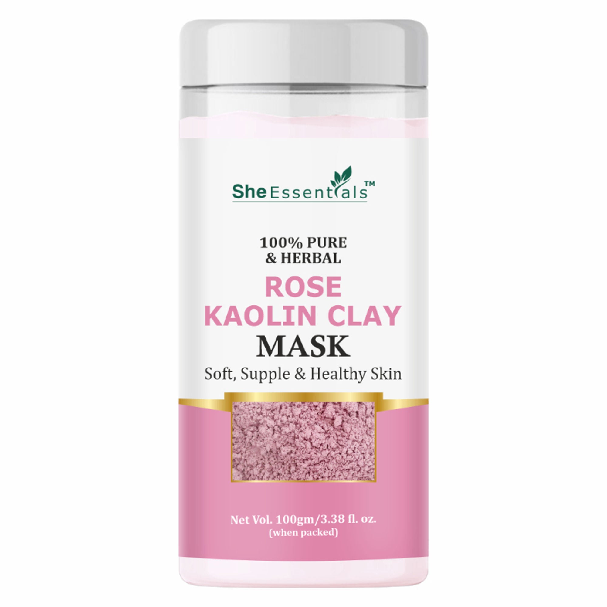 She Essentials Rose Kaolin Clay For Gentle Cleansing