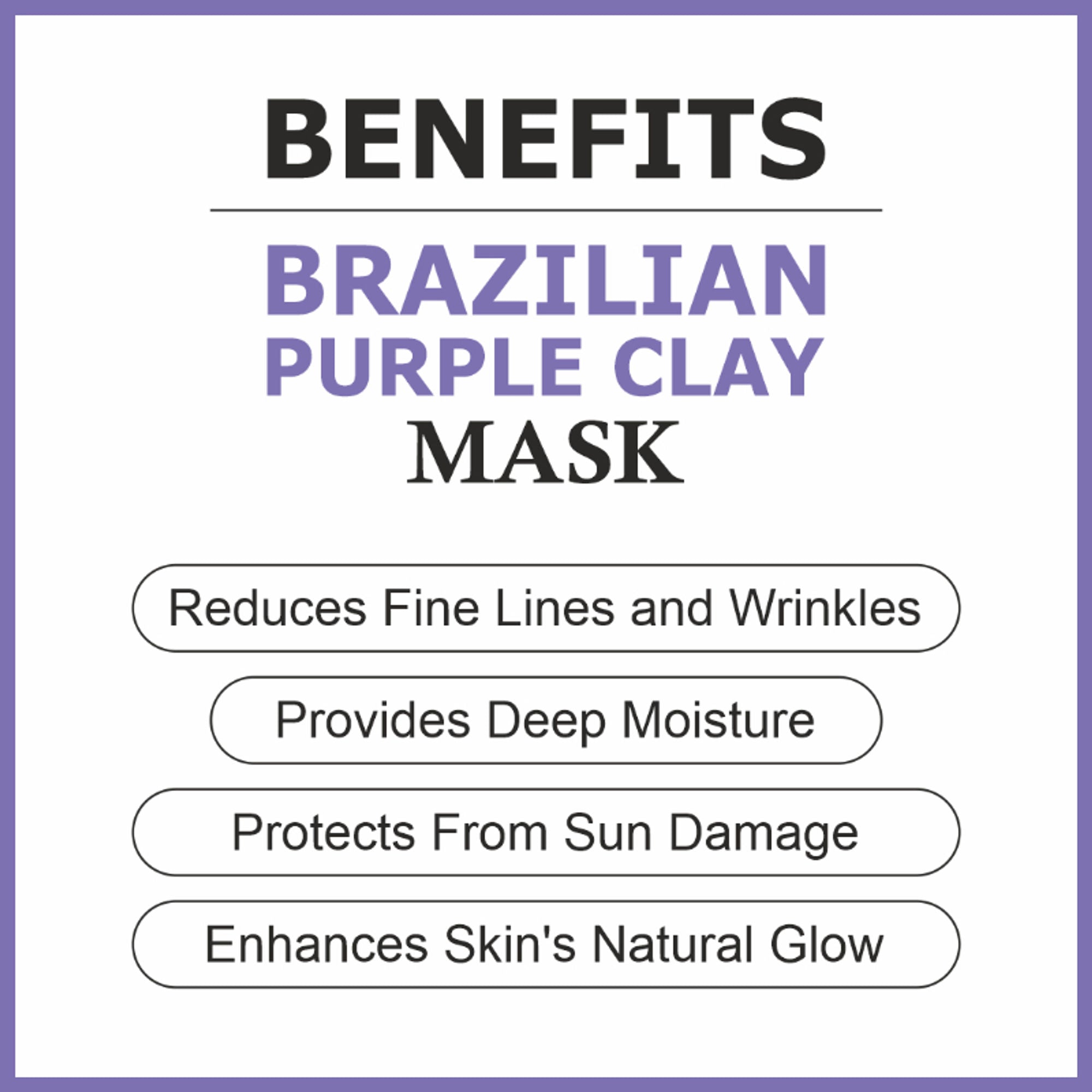 She Essentials Brazilian Purple Clay Mask For Brightening Skin