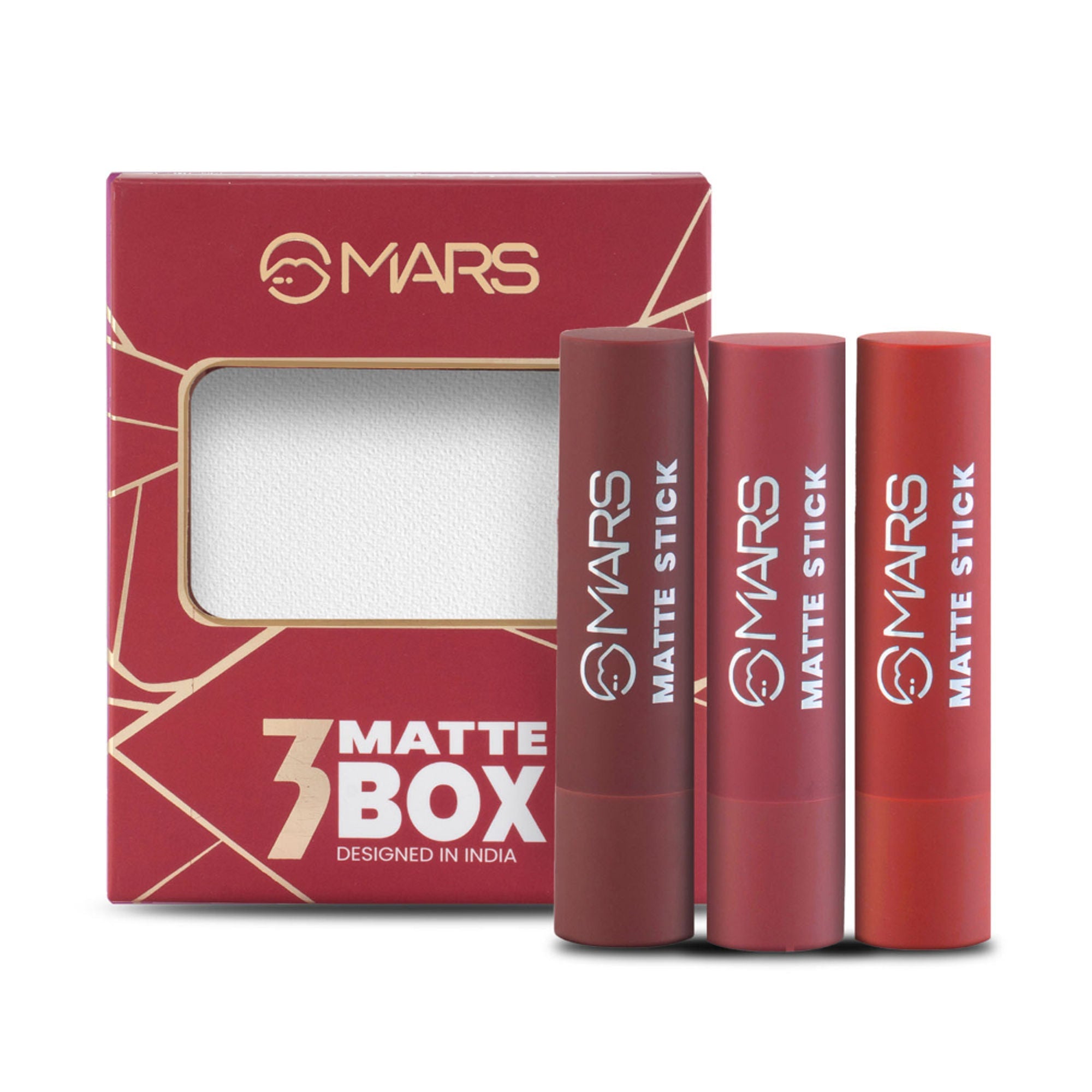 MARS Cosmetics Matte Lipsticks Box - 01 Reds and Maroons