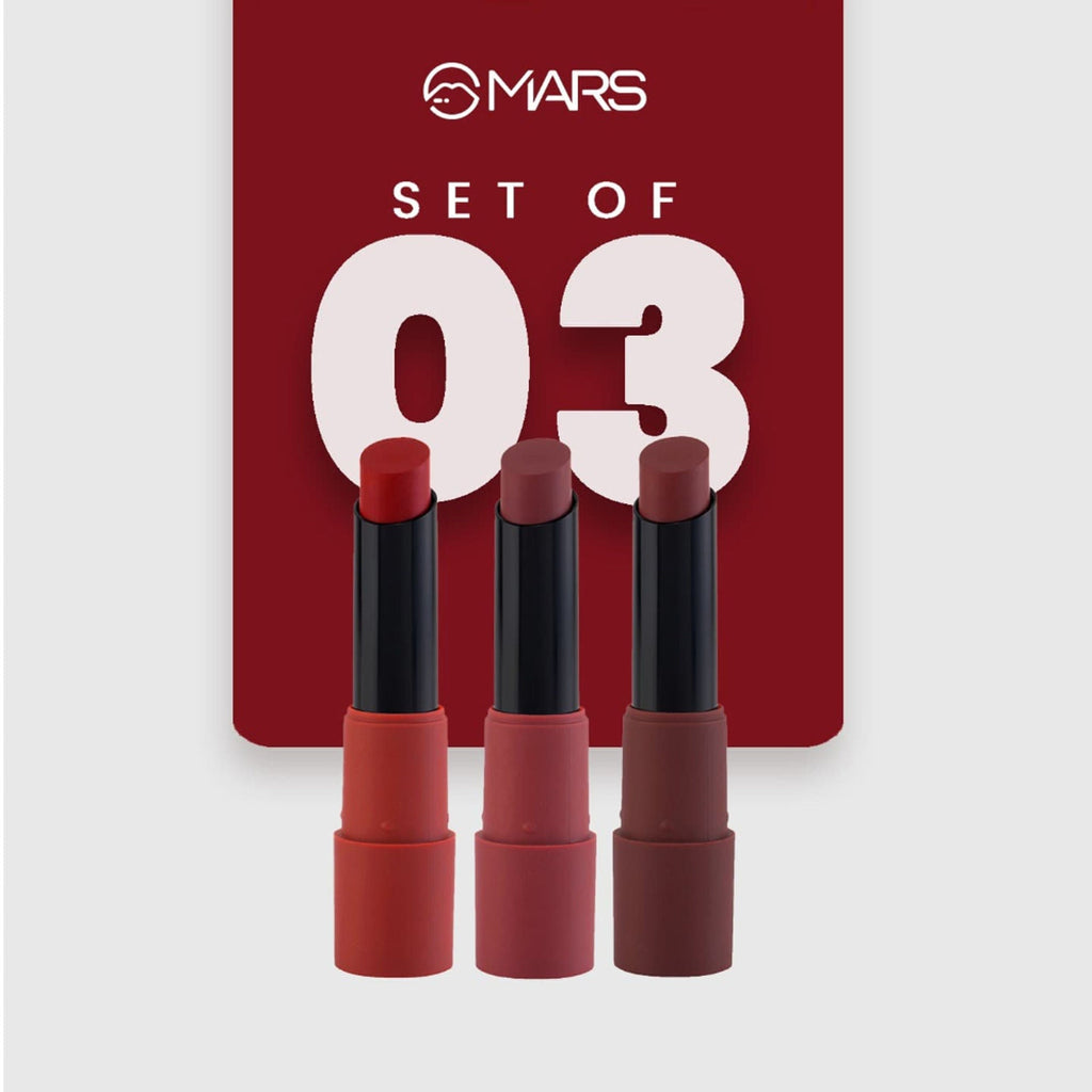 MARS Cosmetics Matte Lipsticks Box - 01 Reds and Maroons