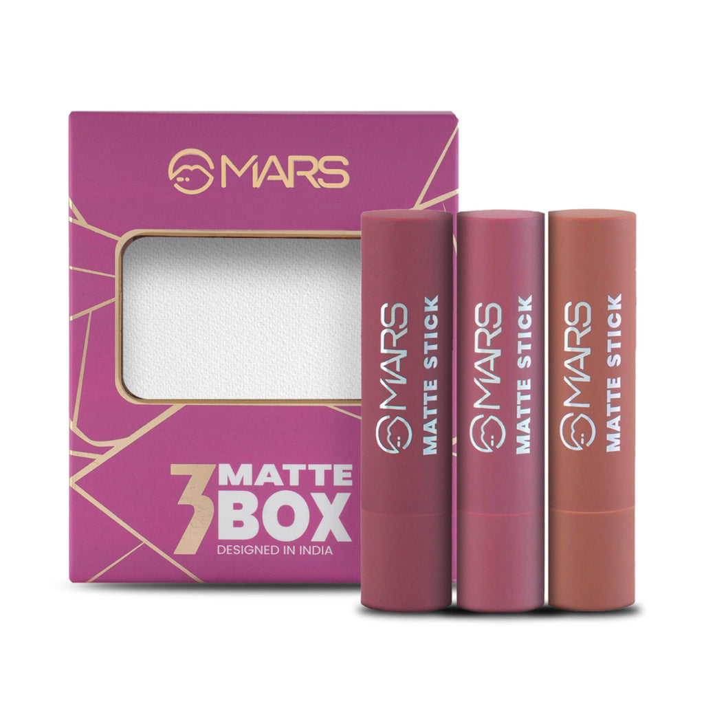 MARS Cosmetics Matte Lipsticks Box - 02 Peaches and Nudes