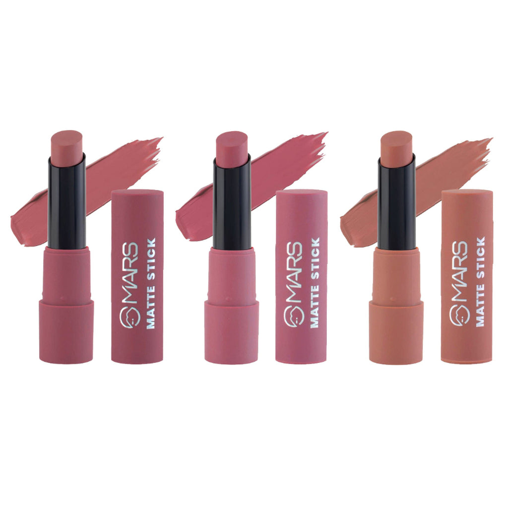 MARS Cosmetics Matte Lipsticks Box - 02 Peaches and Nudes