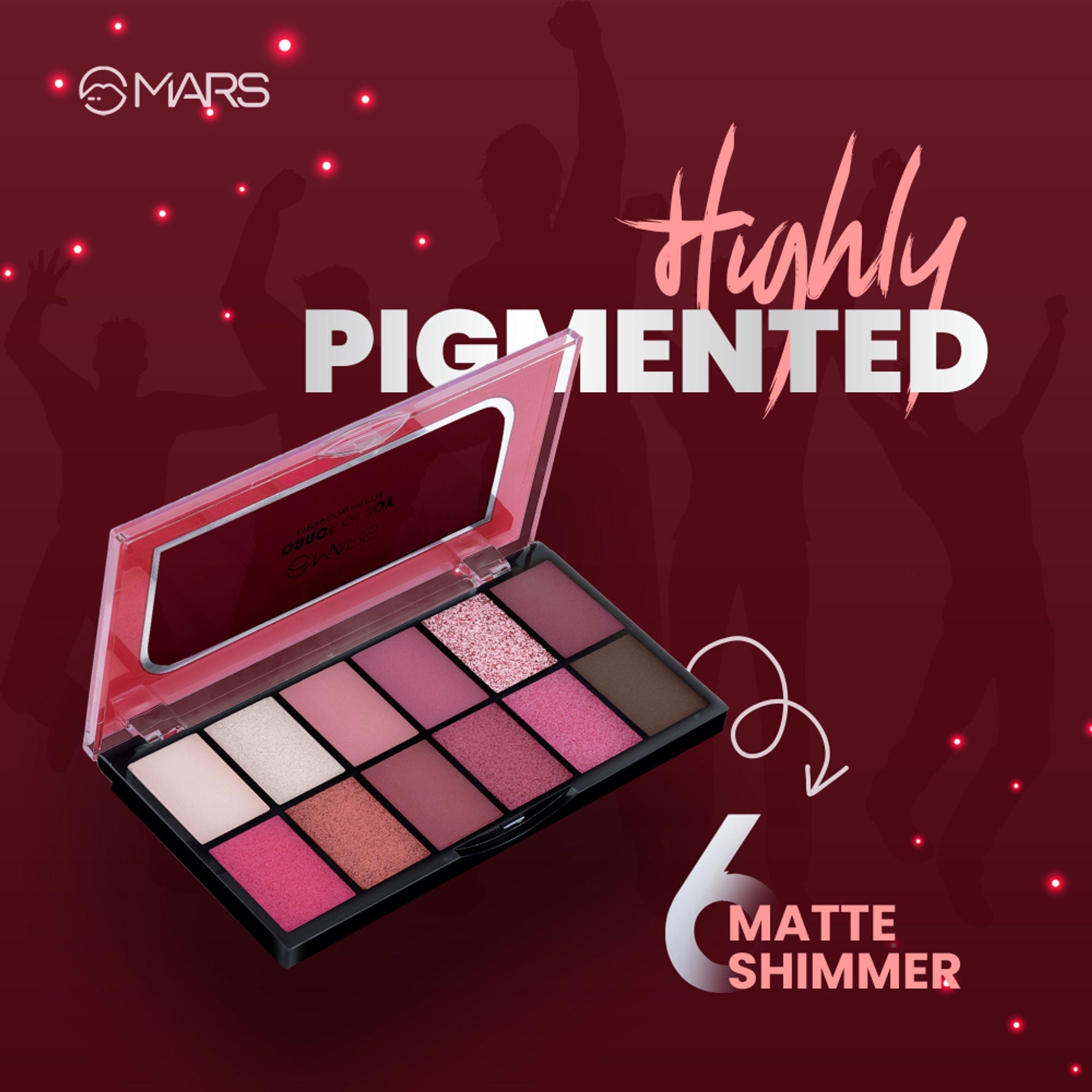 MARS Cosmetics Dance Of Joy Eyeshadow Palette - Shade 01 - Distacart