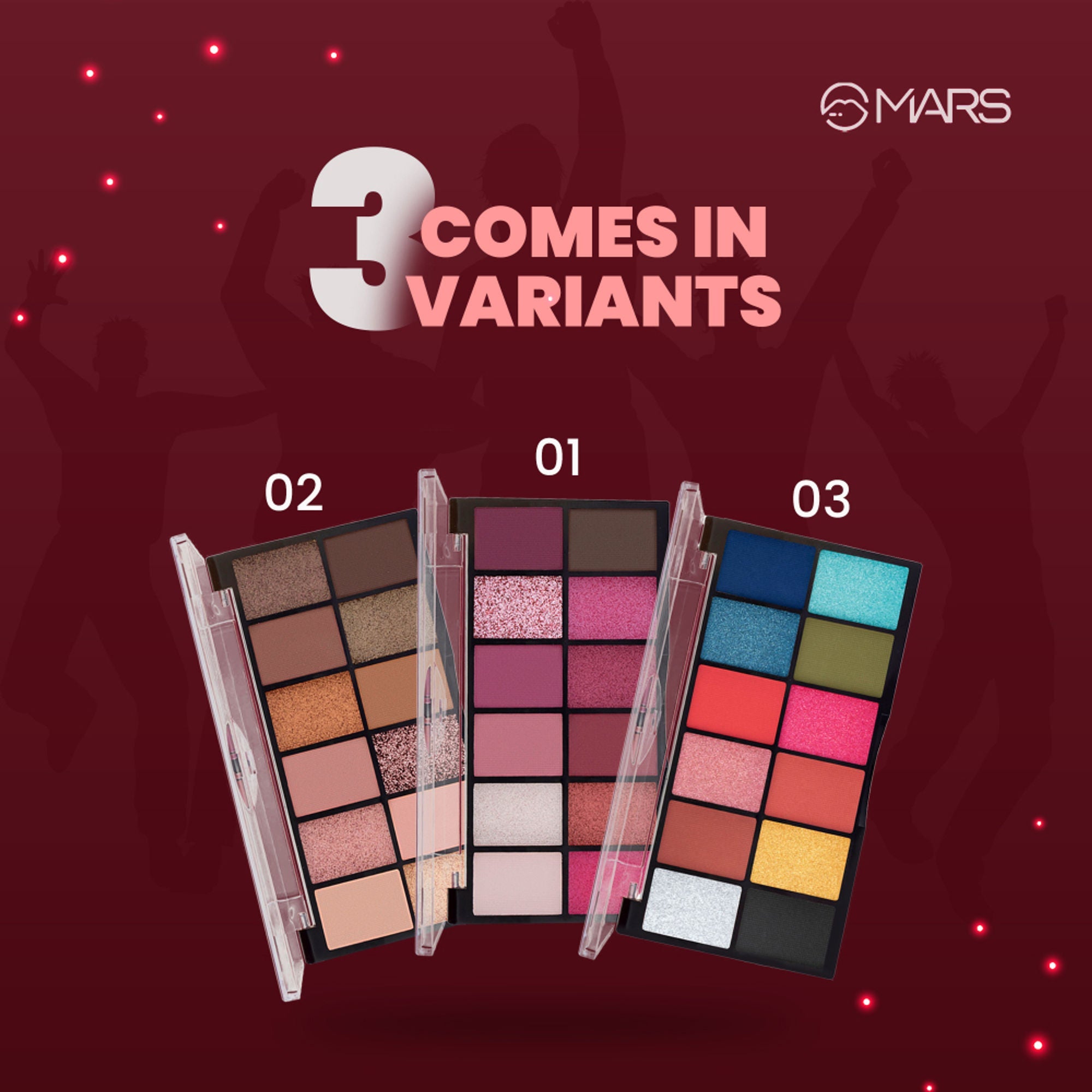 MARS Cosmetics Dance Of Joy Eyeshadow Palette - Shade 01 - Distacart