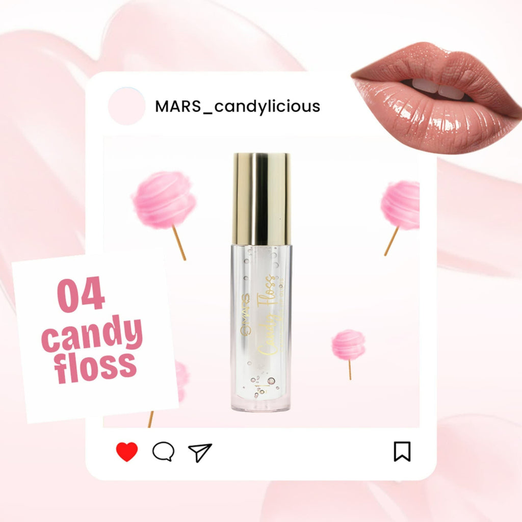 MARS Cosmetics Candylicious Colored Lip Gloss - Candy Floss - Distacart