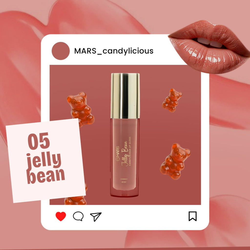 MARS Cosmetics Candylicious Colored Lip Gloss - Jelly Bean - Distacart