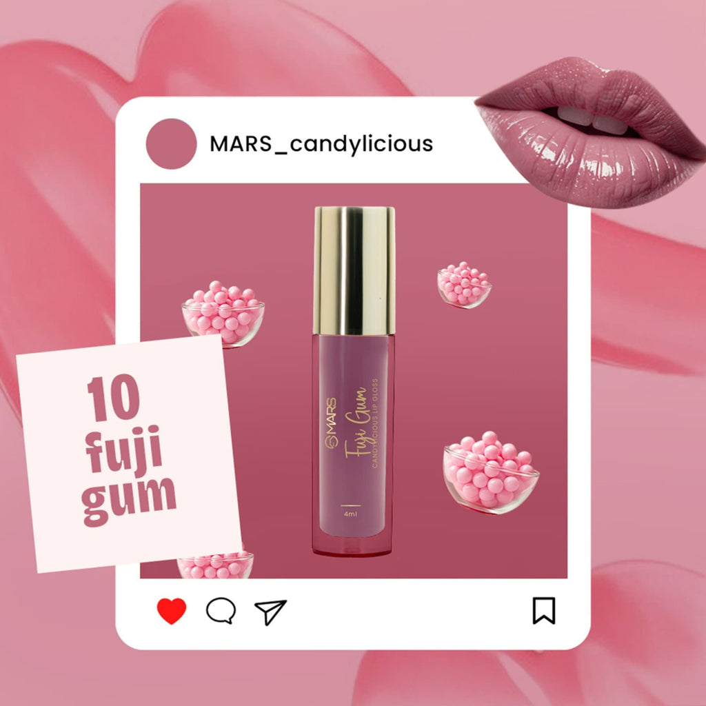 MARS Cosmetics Candylicious Colored Lip Gloss - Fuji Gum - Distacart