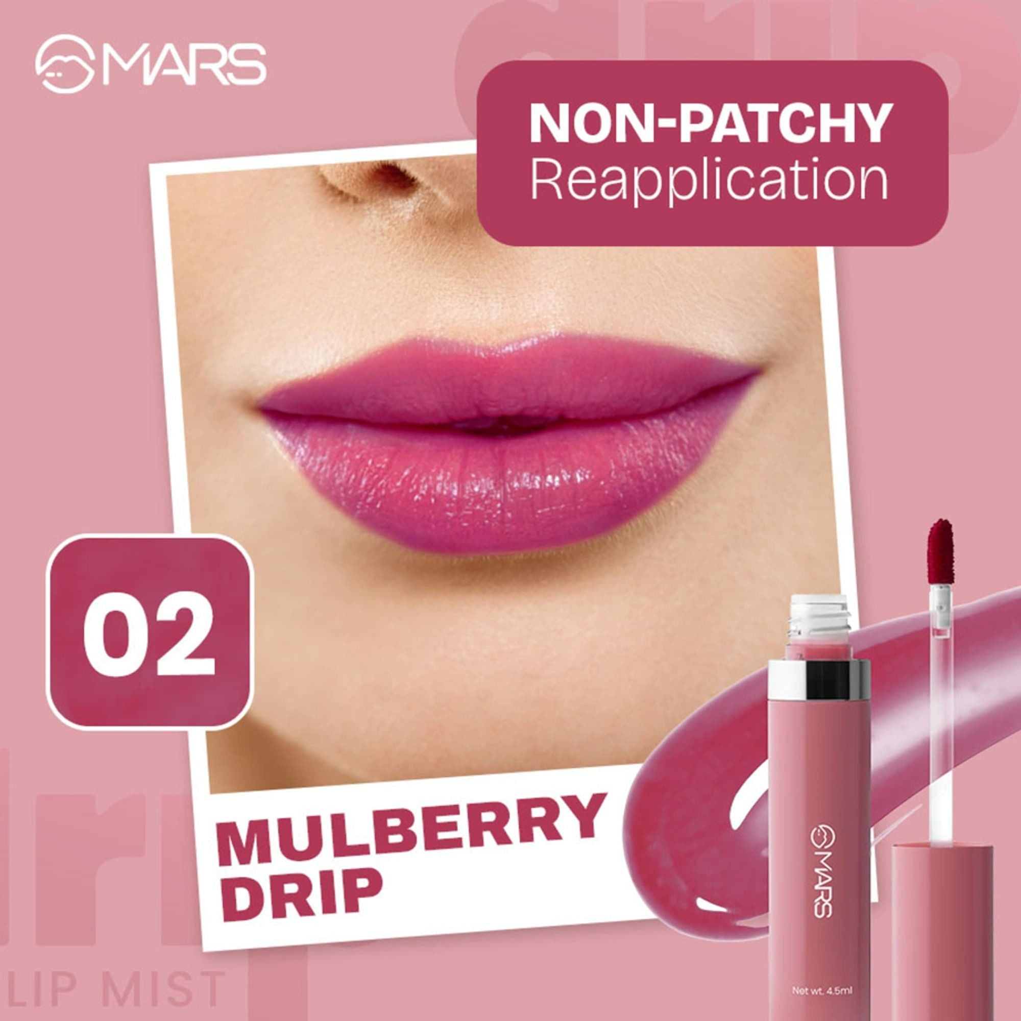 MARS Cosmetics Drip Lip Mist - 02 Mulberry Drip - Distacart