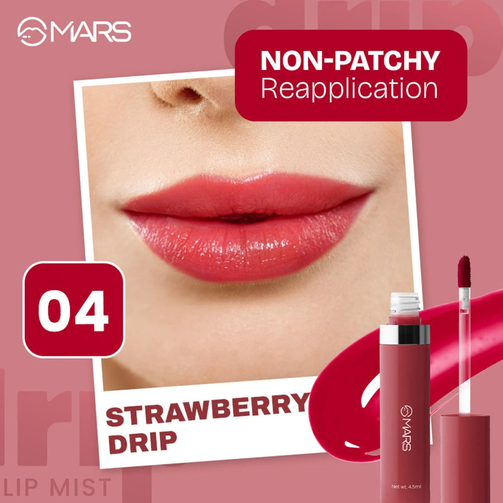 MARS Cosmetics Drip Lip Mist - 04 Strawberry Drip - Distacart