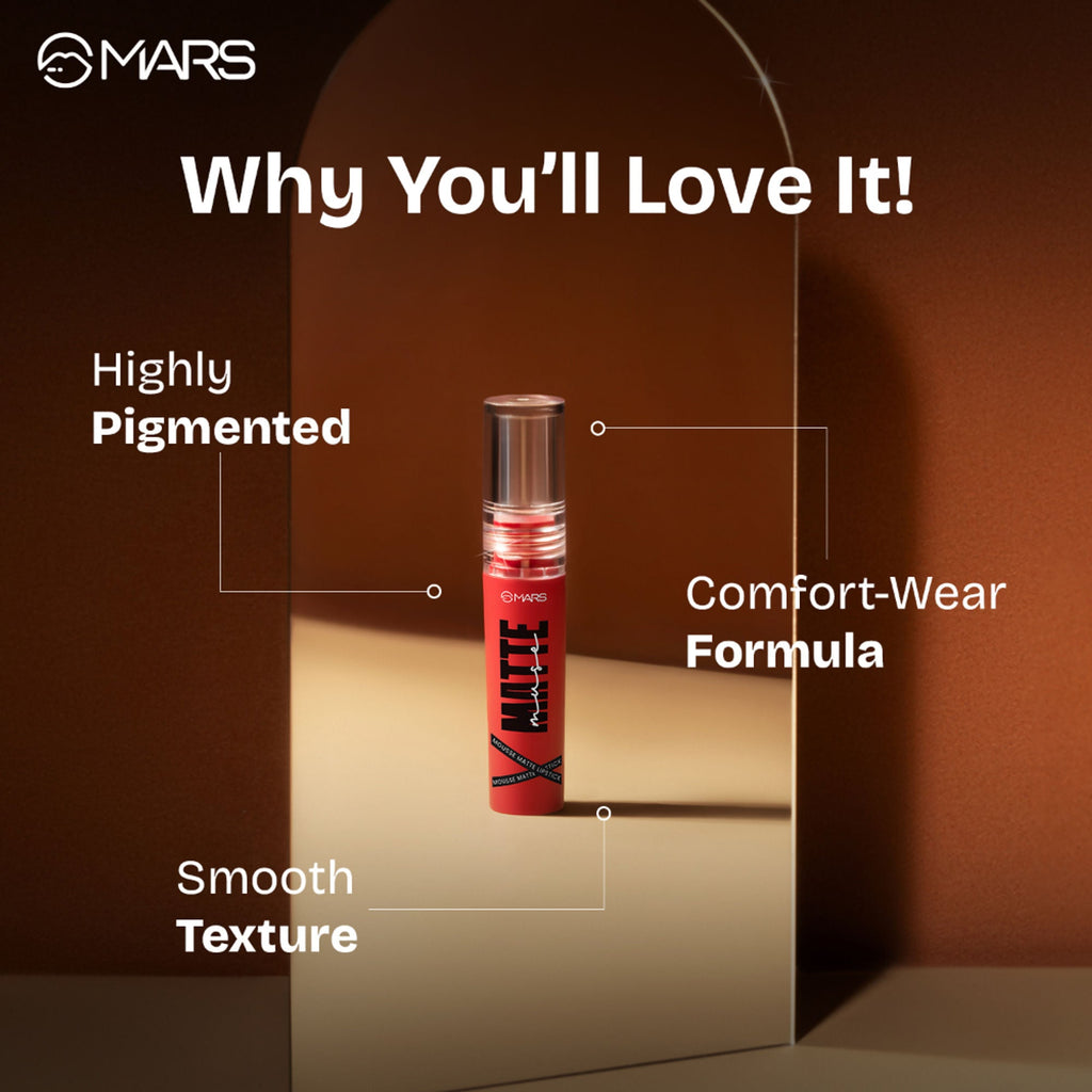 MARS Cosmetics Mousse Matte Lipstick - Love Lady - Distacart