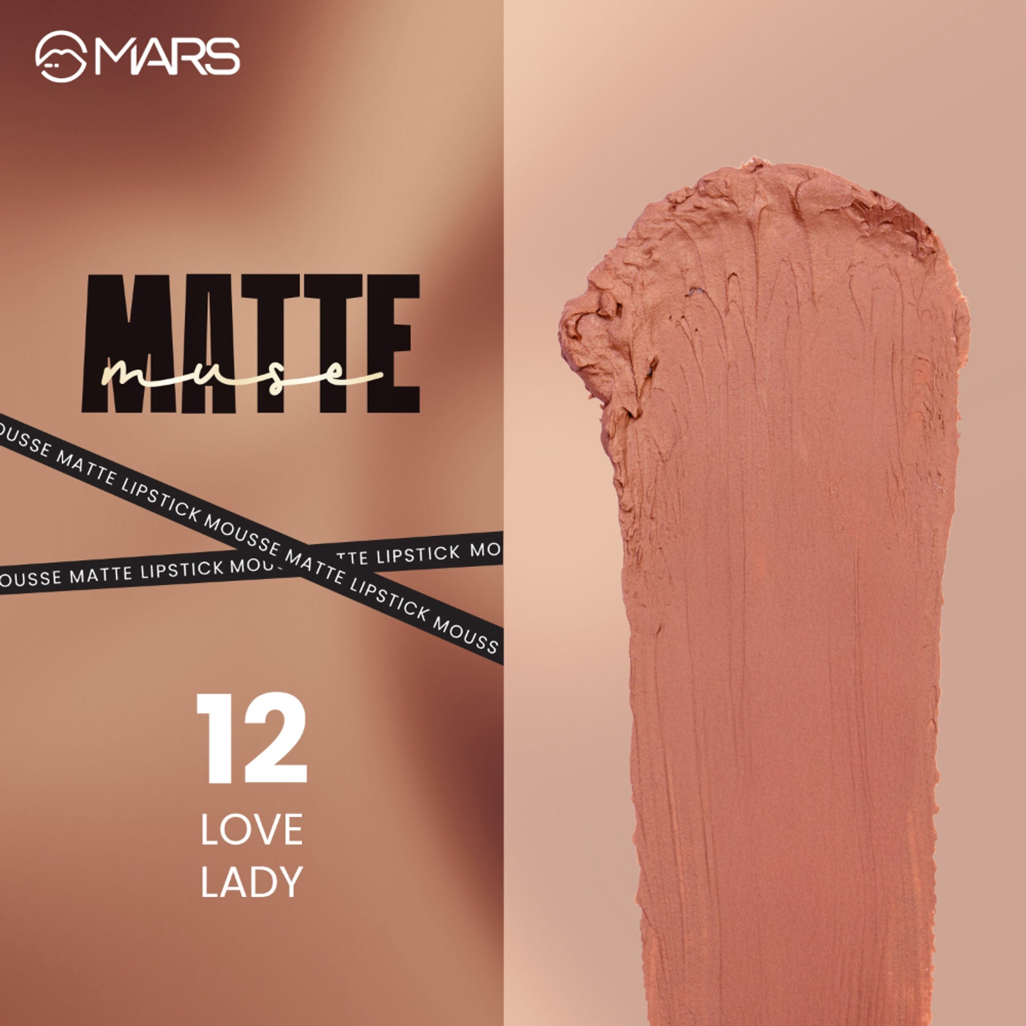 MARS Cosmetics Mousse Matte Lipstick - Love Lady - Distacart