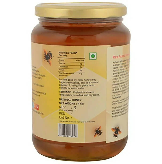 Nutriwish 100% Pure Organic Honey Raw Acacia