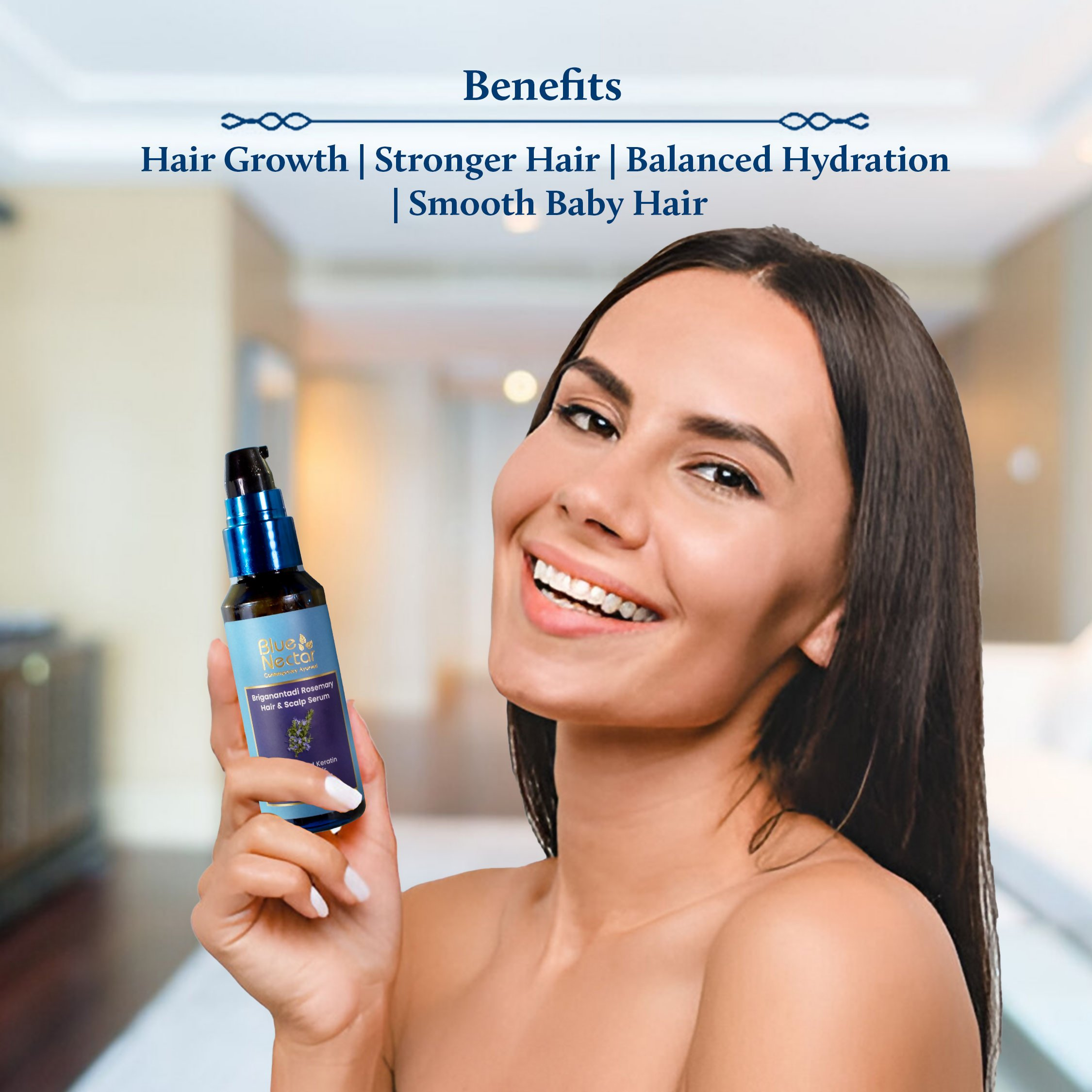 Blue Nectar Rosemary Hair & Scalp Serum
