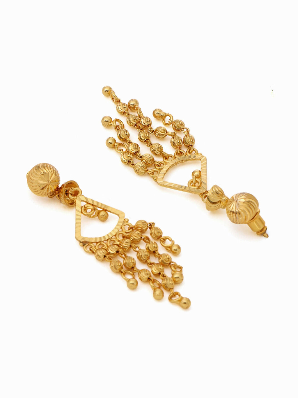 Ruby Raang Gold Dangler Earrings - Distacart