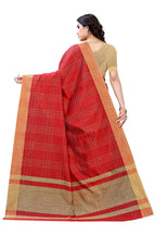 Vamika Red Cotton Silk Weaving Saree (Anaya Red)