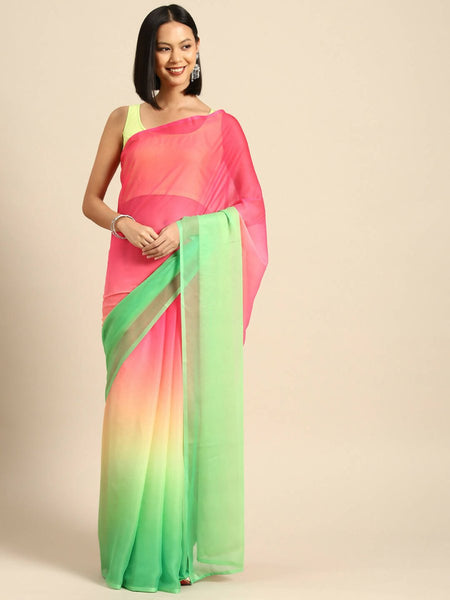 Ahalyaa Women's Traditional wear Saree - Pink
