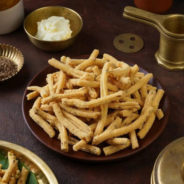 Sweet Karam Coffee Butter Murukku (Benne Murukku)