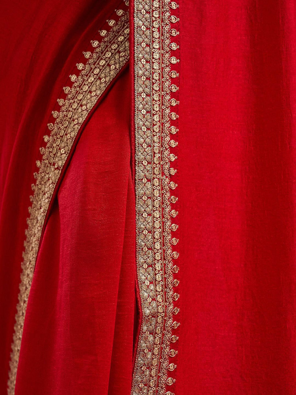 kasee Solid Embroidered Pure Silk Saree - Distacart