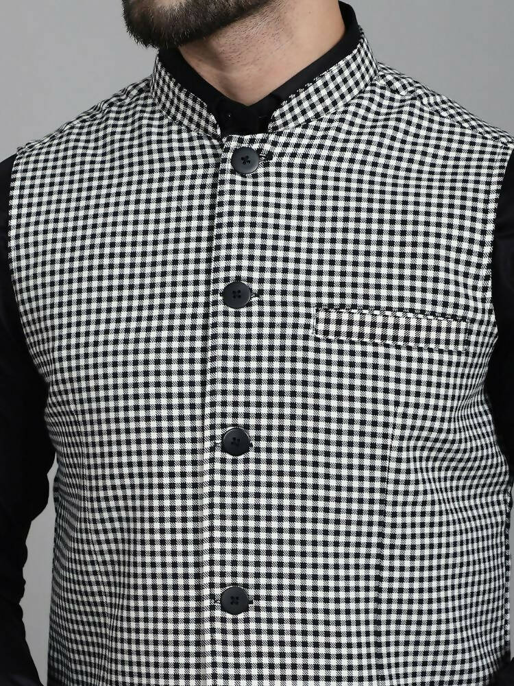 Even Apparels Nehru Jacket With Welt Pockets - Multi