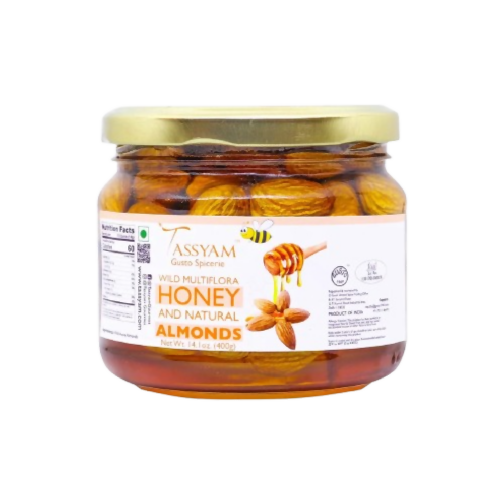 Tassyam Organics Wild Honey with California Almonds