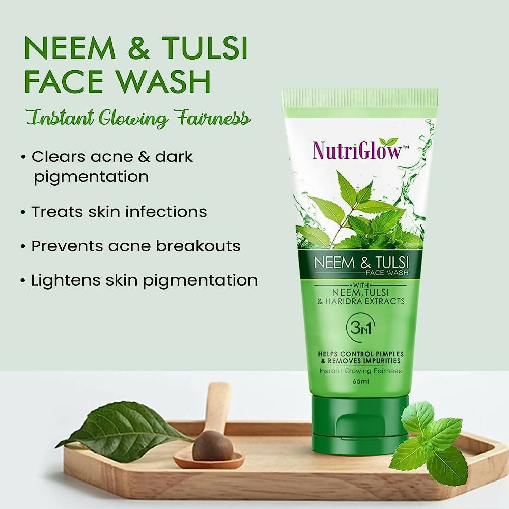 NutriGlow Neem & Tulsi Face Wash - Distacart