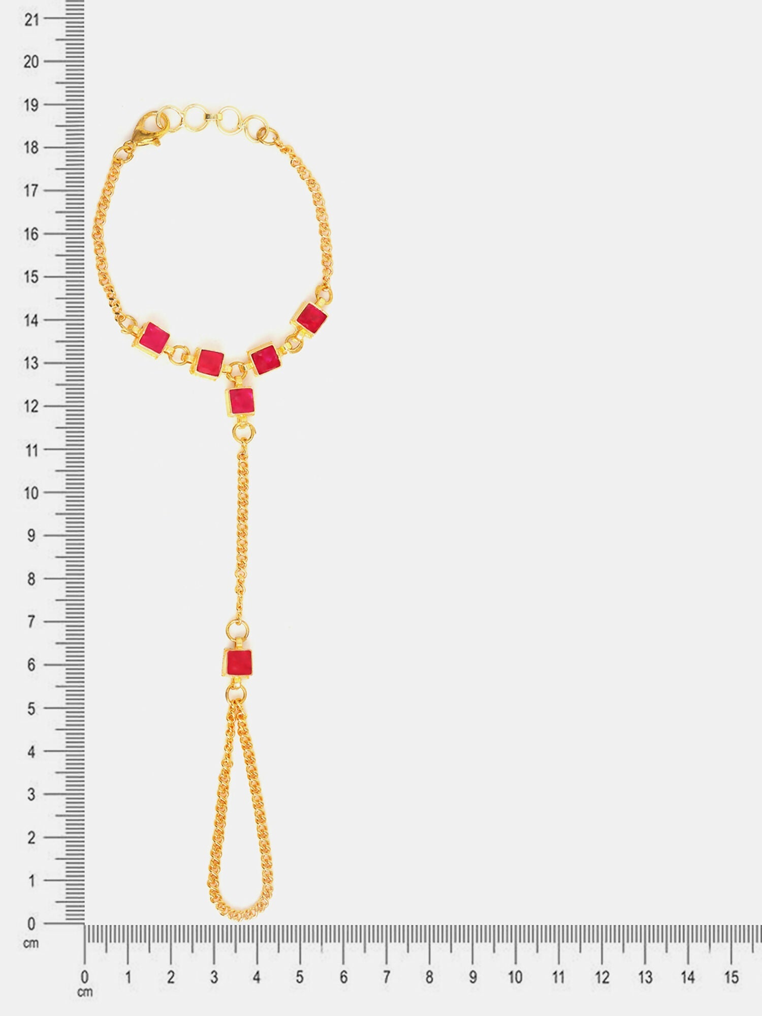 Ruby Raang Stone Embedded Handler - Distacart