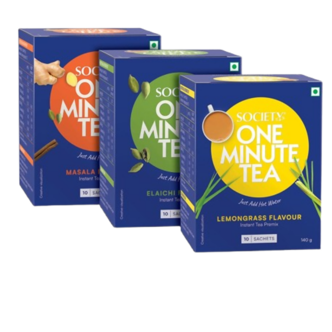 Society OMT Masala&OMT Elaichi&OMT Lemongrass Flavour Tea Premix Combo - Distacart