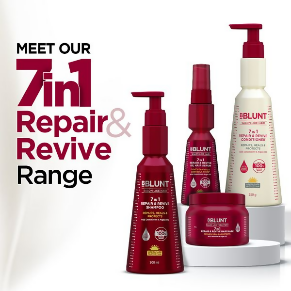 BBlunt 7 in 1 HAir Damage Repair Trio Combo
