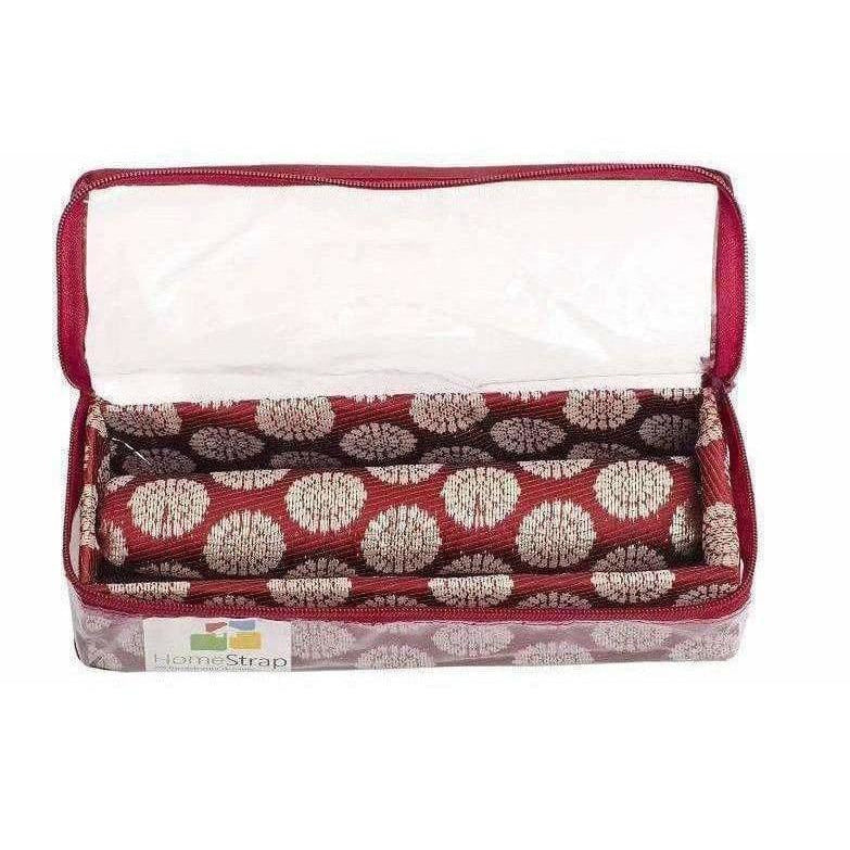 Rod Brocade Bangle Box - Maroon - Distacart