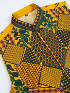 Vastranavya Yellow Exclusive Festival Viscose Silk Thread & Swarovski Embroidered Work Mens Wear Kurta & Koti