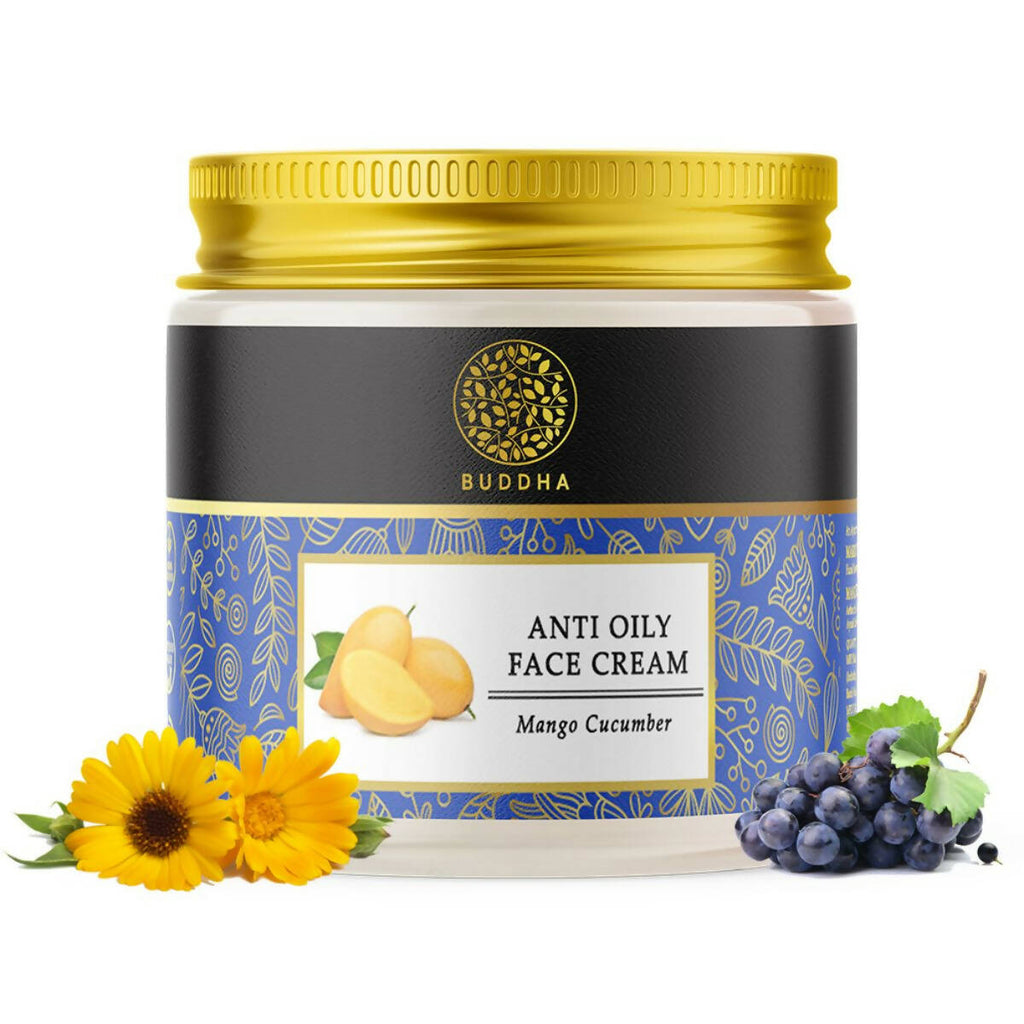 Buddha Natural Anti Oily Face Cream - For Clear and Radiant Oil Free Skin