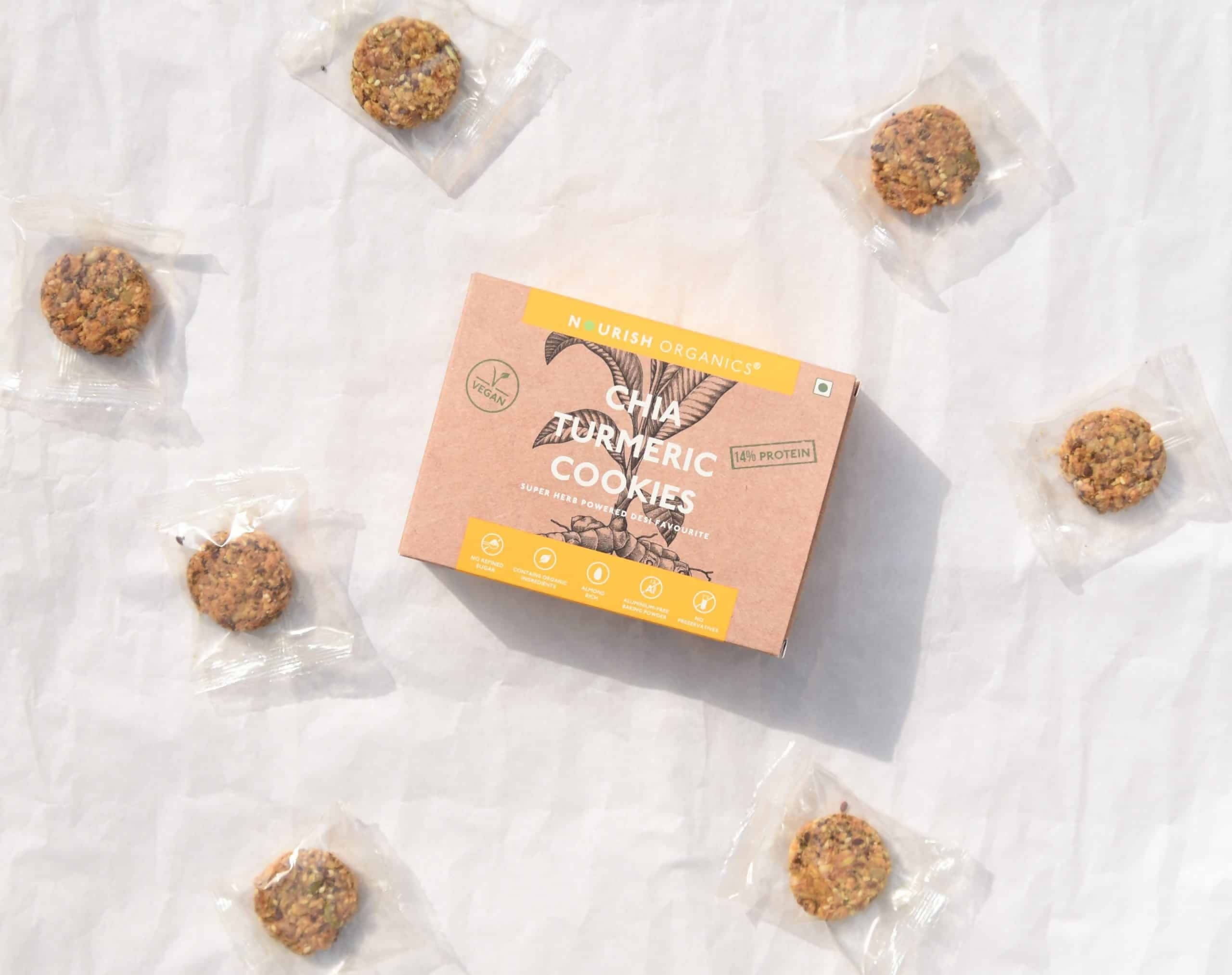 Nourish Organics Chia Turmeric Cookies