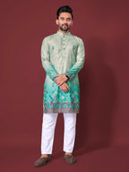 Anaita Light Green Multi Colour Kurta