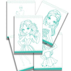 Dreamland Publications Style Studio Fashion Sketch Activity Book 2 for Girls Age 4-8 years - Distacart